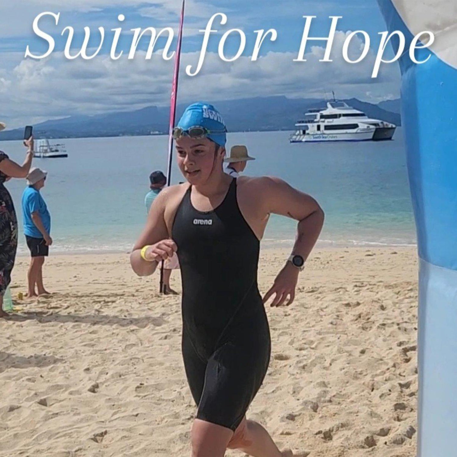 Kristy Fisher Takes on 22km Swim for Hope