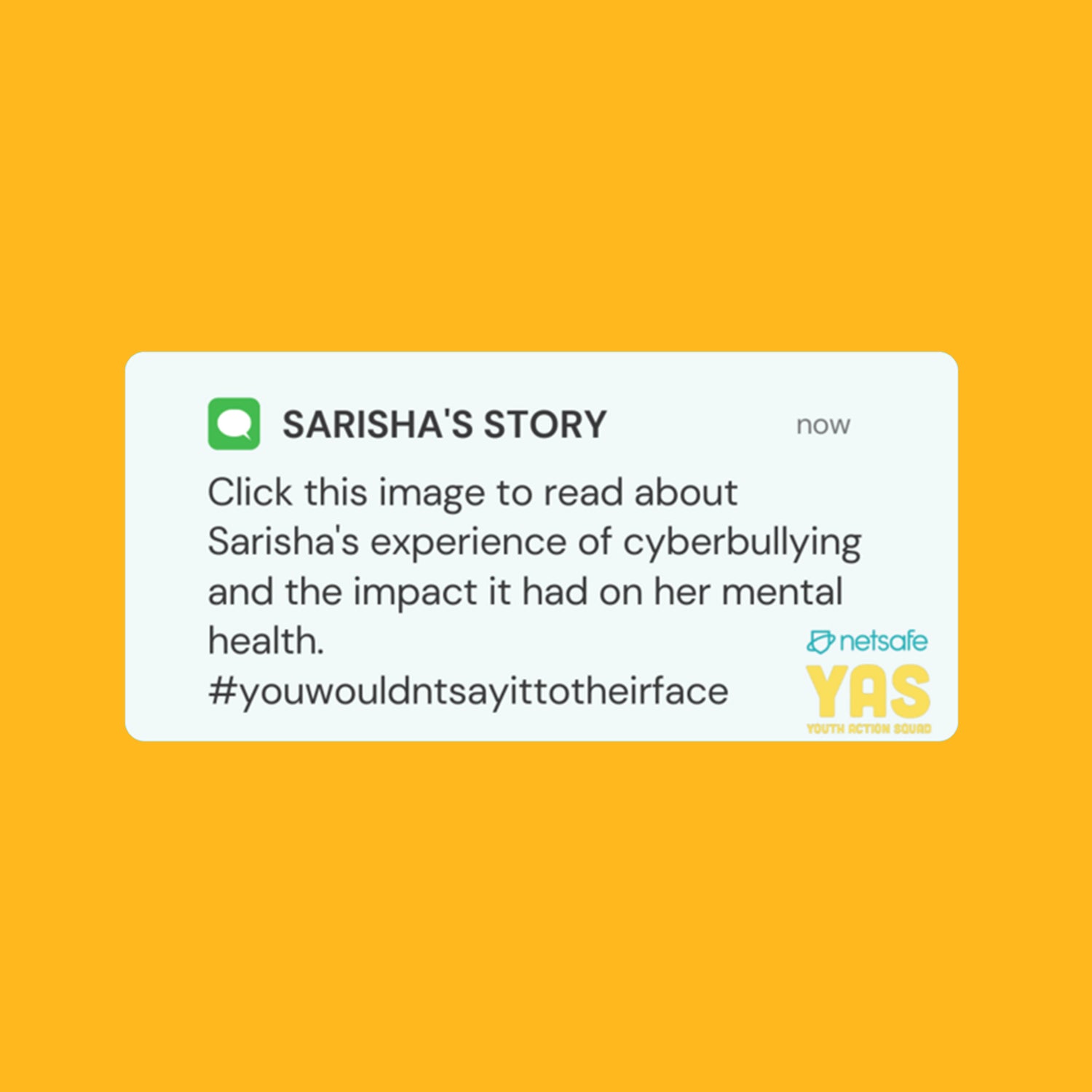 Sarisha - #YouWouldntSayItToTheirFace
