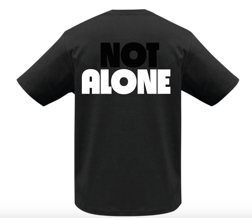 Not Alone Tshirt - Black